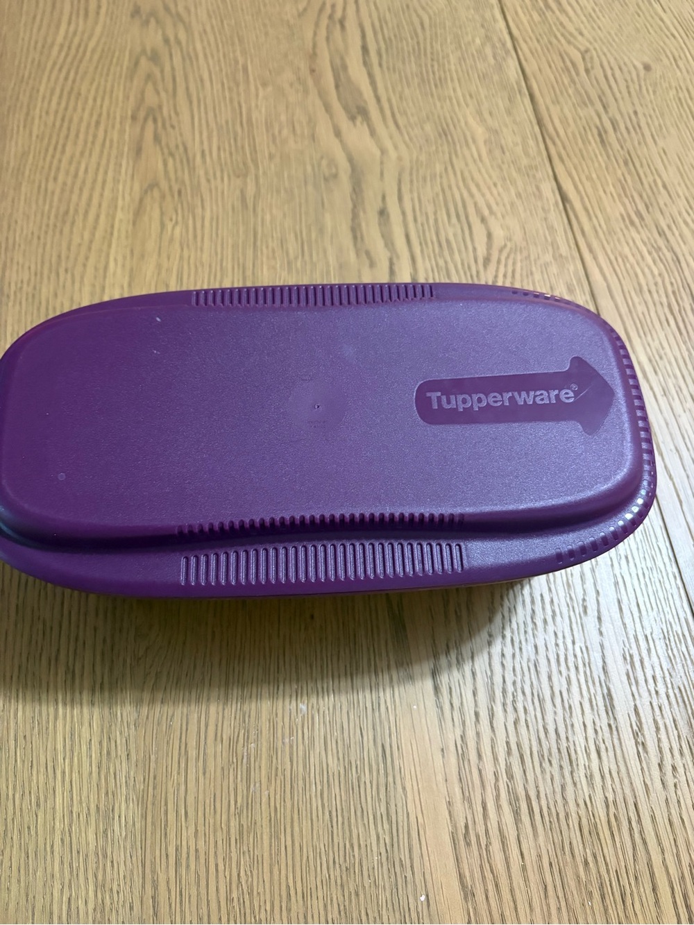 Tupperware Purple steamer and spaghetti Container